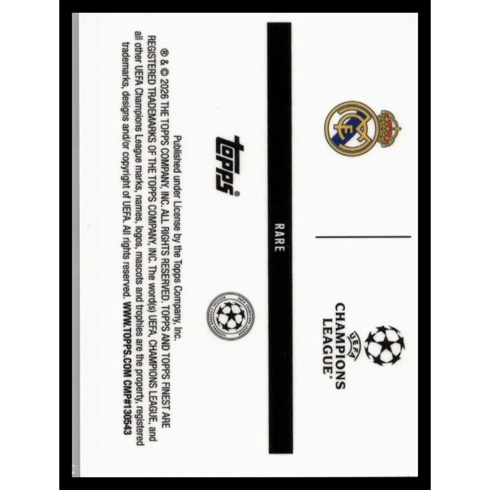 2025-26 Finest Thibaut Courtois Real Madrid Checkerboard Refractor #269
